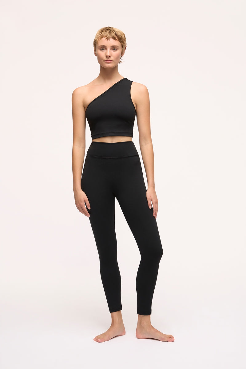 Elyse One Shoulder Top | Black