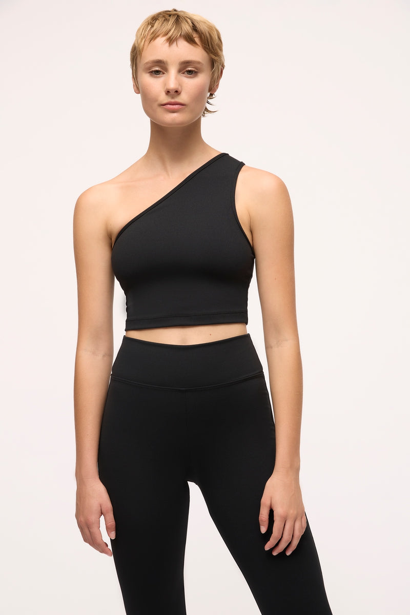 Elyse One Shoulder Top | Black
