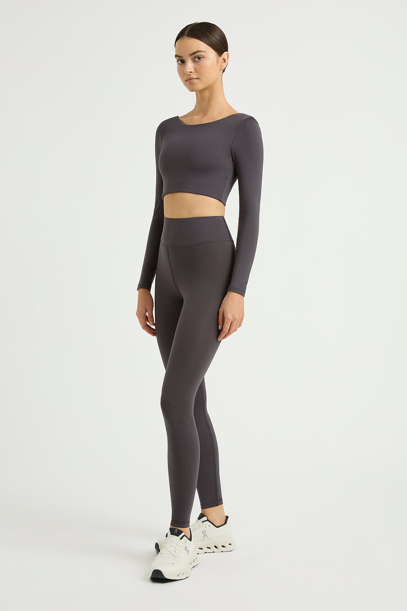 ONDA Collagen Long-Sleeve Scoop-Back Top