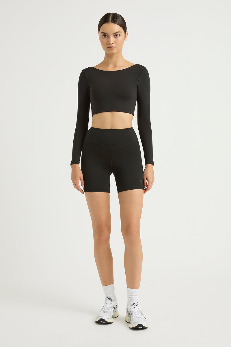 ONDA Collagen Long-Sleeve Scoop-Back Top