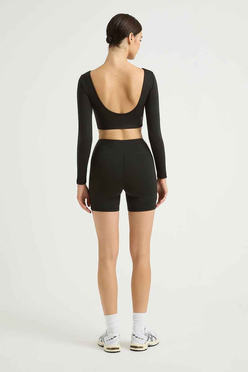 ONDA Collagen Long-Sleeve Scoop-Back Top