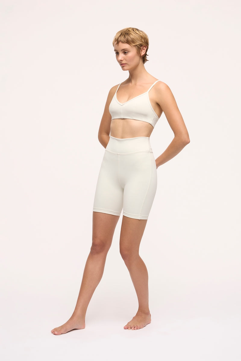 Hilary Bike Short Ivory – BAYTHE - Main Image