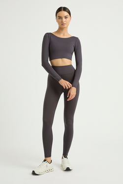 Collagen Long Sleeve Scoop Back Top