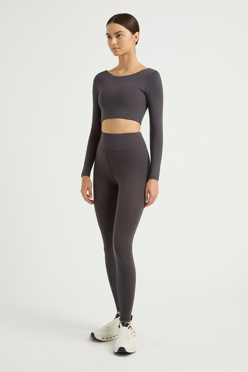 Collagen Long Sleeve Scoop Back Top