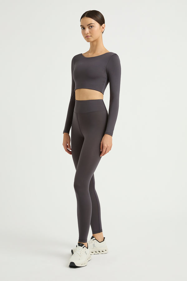 Collagen Long Sleeve Scoop Back Top