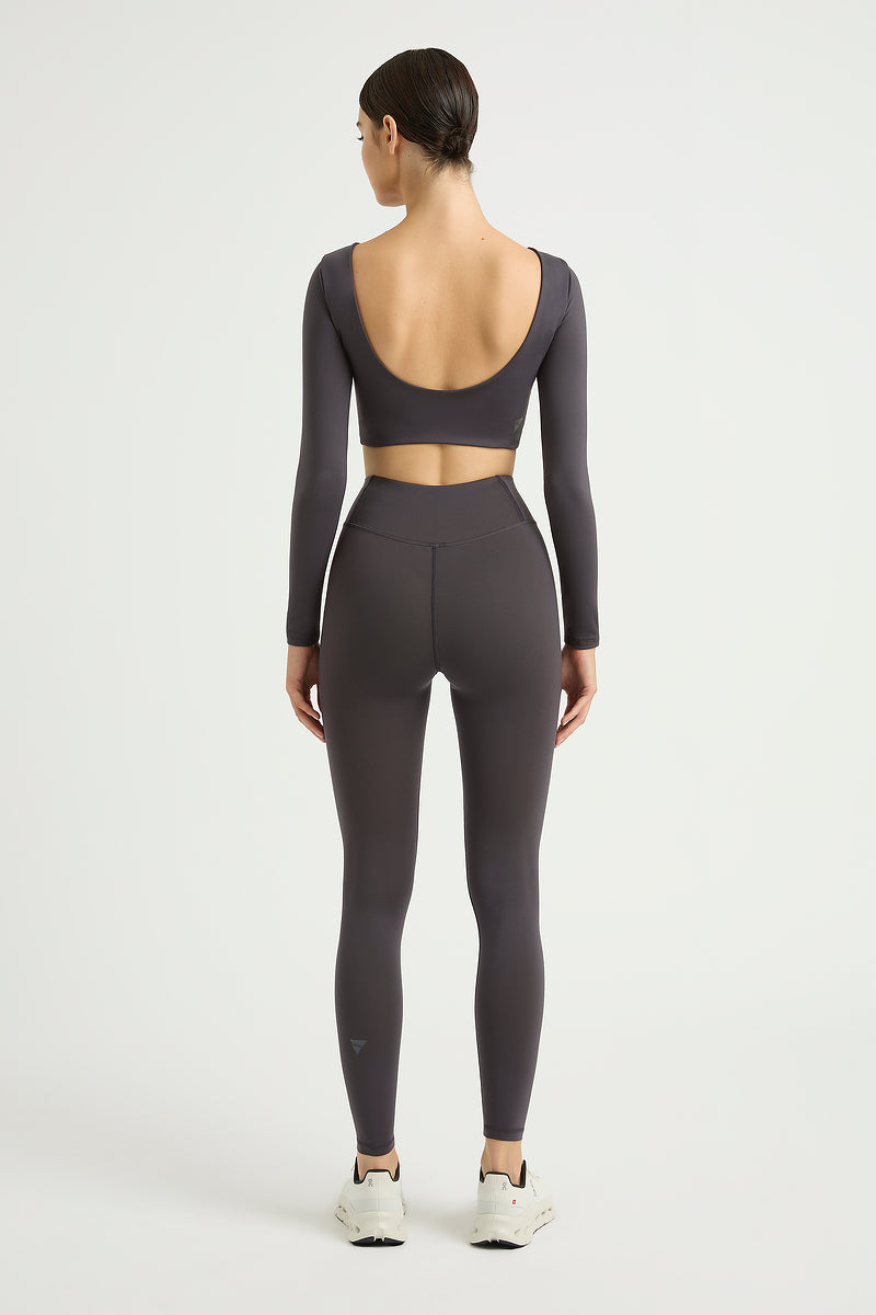 Collagen Long Sleeve Scoop Back Top