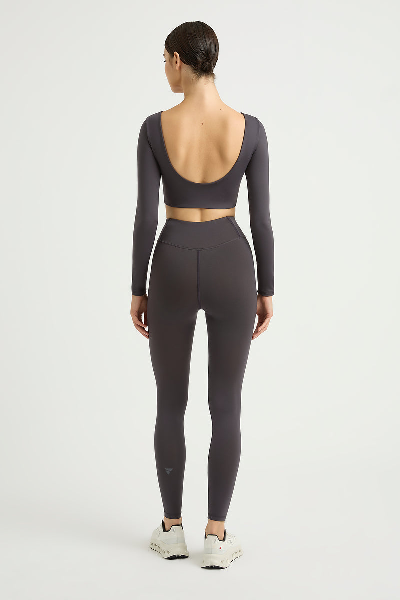 ONDA Collagen Long-Sleeve Scoop-Back Top