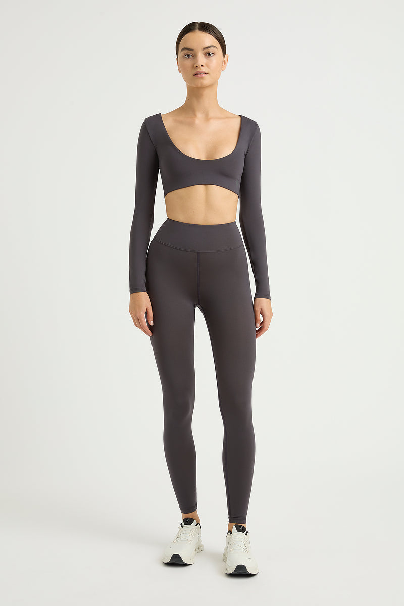 Collagen Long Sleeve Scoop Back Top