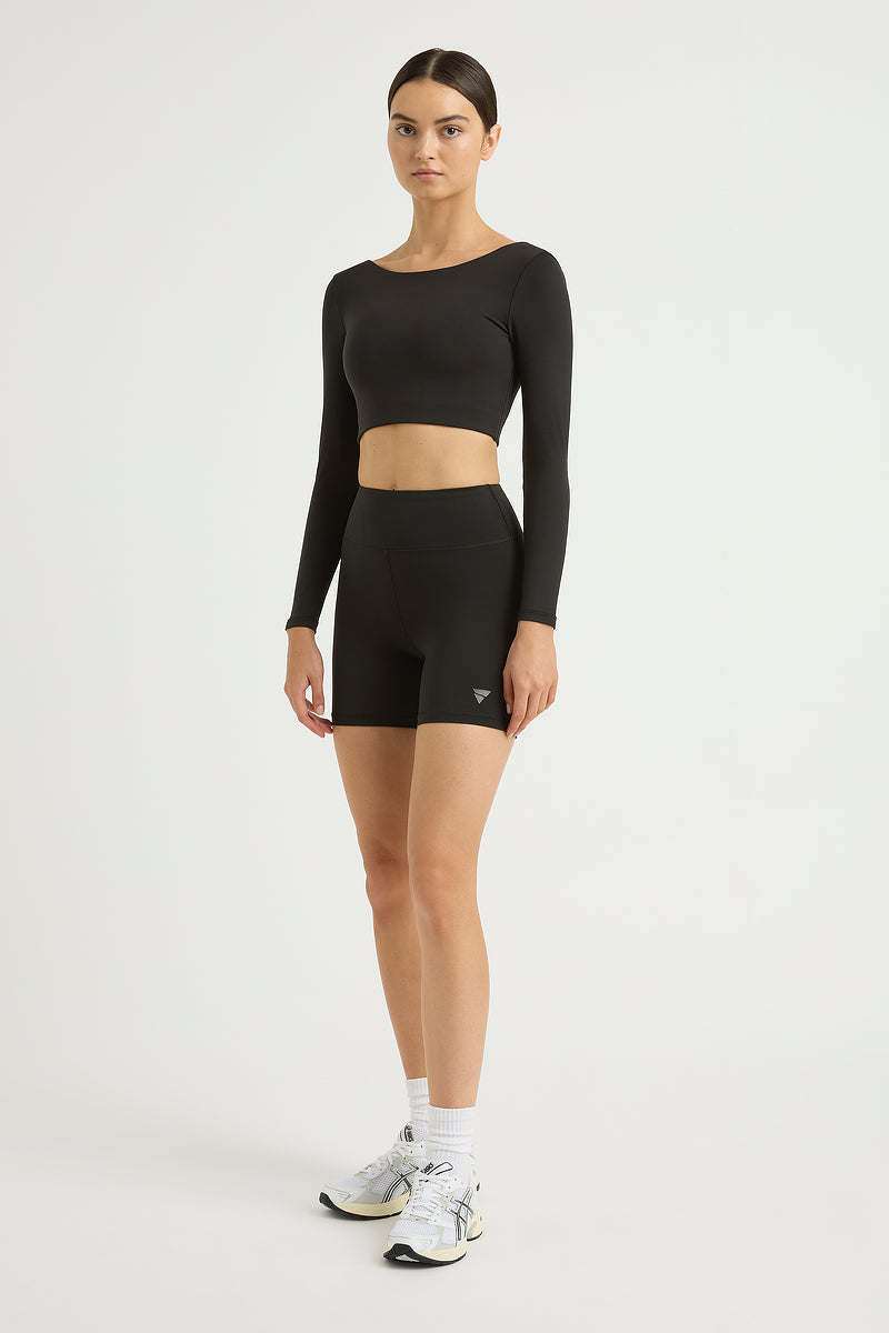 Collagen Long Sleeve Scoop Back Top